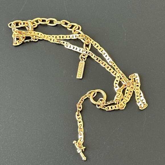 Sugarfix by baublebar Gold Tone Link Y Chain Lariat Necklace - Picture 4 of 6